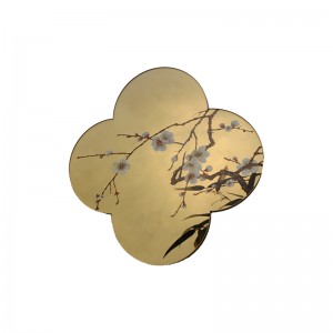 Zotye stainless steel gold electroplated Chinese-style patterned stainless steel decorative items